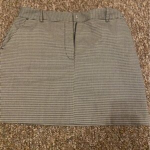 Topshop Monochrome Checkered Skirt
